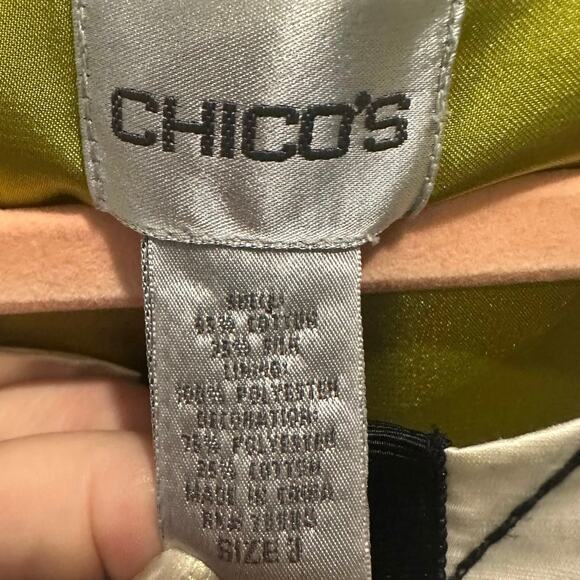 Chico’s Size 3 Floral Boho Chic Art to Wear Lagenlook Statement Jacket - Picture 7 of 7